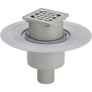 Viega Advantix Bath Drain Model 4926 DN50 Vertical, 100×100mm Stainless Steel